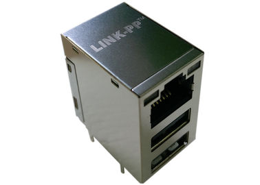 C893-1DX1-E5 , LPJU5012BGNL RJ45 USB Connector 3 Port 10/100 Base-T