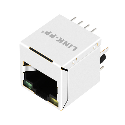 Основание-T вертикальное Rj45 Magjack UDE RV8-ZZ-0026 совместимое LINK-PP 10G с приведенными желтым/зеленым цветом