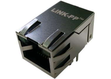 Разъем RJ45 плакировкой золота WT-50036 определяет порт с 1 x 1 конфигурацией Jack