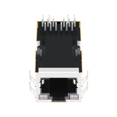 2250013-4 RJ45 Джек с платой Magnetics 1000BASE-T 1X1 вверх по СИД GY/GY