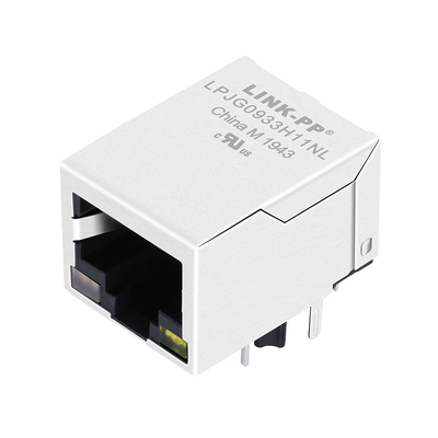 1x1 порт RJ45 соединитель с 1000Base T интегрированной магнитной LPJG0933H11NL