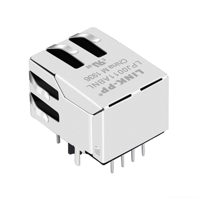 Высокоскоростной магнитный Rj45 соединитель модульный J00-0065NL с светодиодами