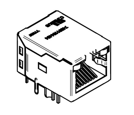 WE RJ45 74991104404 Интегрированный магнит RJ45 10/100/1000BASE-T