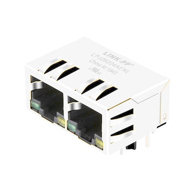Порт Magjack LPJ26204AENL Rj45 двойной, крест Pluse J8064D628ANL разъема 10/100BT