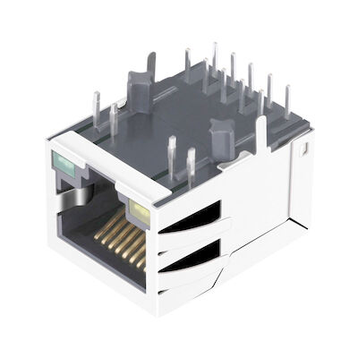 Соединитель RJ45 основания-T HR861153C 10/100 одиночный гаван с мостом выпрямителя тока LPJ0284GDNL
