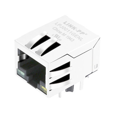 13F-64ERGYDPZ2NL магнитное RJ45 Jack LPJ0011GENL, 1x10/100Base-T экран W/LEDs