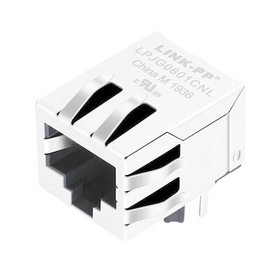 Порт RJ45 HR901131C одиночный модульный поднимает LPJG0801CNL домкратом RJ45 без пальца Emi СИД