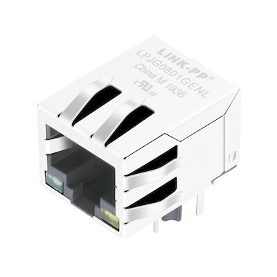 Локальные сети гигабита разъема Pin Rj45 креста MIC38013-0155T-LF3 10 LPJG0801GENL