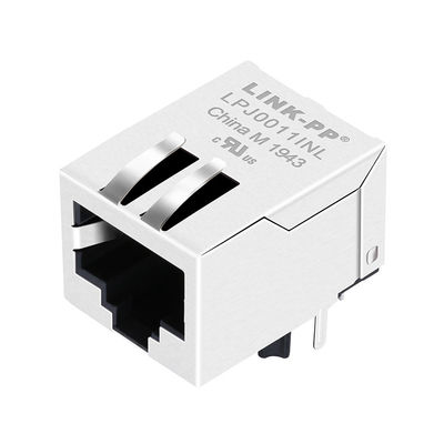 Плата основания-T 8p8c разъем-розетки 100 J0011D11NL Rj45 вниз с промышленного соединителя локальных сетей RJ45
