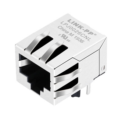 Плата основания-T 8p8c соединителя 100 сети J0026D11 RJ45 вниз с кабеля сети поднимает домкратом