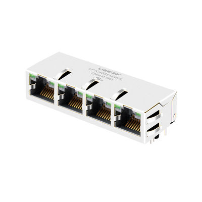 Соединитель магнитное RJ45 Джек локальных сетей порта основания-T 1x4 JG0-0026NL 100/1000 промышленный