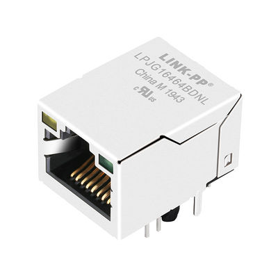 Желтый цвет JXD1-0019NL/зеленый порта 1x1 основания-T RJ45 модуль 1000 приведенный соединителя