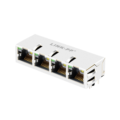 100/1000 плат основания-T JX1N-0033NL вверх по соединителю локальных сетей Rj45 порта 1x4 с приведенными зеленым/желтым цветом