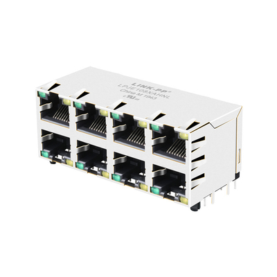 Порт RJ45 Джек RJSAE-5384-04 совместимый LPJE108XAHNL 2X4 без интегрированного Magnetics