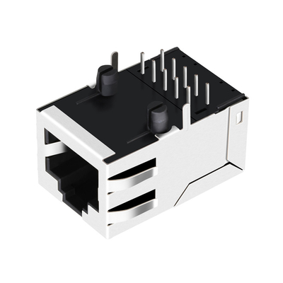 Плата основания-T Rj45 магнитная Джек 8p8c SI-80008-F одиночная гаван 100 вверх без СИД