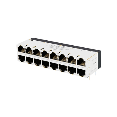 Вход магнитное RJ45 JT5-2853NL бортовой поднимает неэтилированное 2x8 домкратом с интегрированным Magnetics