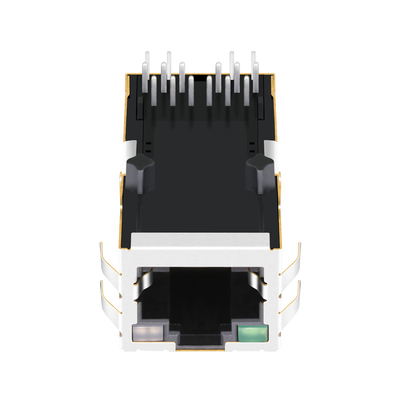 Плата 0826-1L1T-57-F 10/100BASE-T POE одиночная гаван RJ45 MagJack вверх с приведенным G/GY