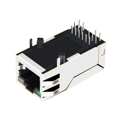 1-1840744-8 гигабит RJ45 поднимает приведенные зеленый цвет/Green&Orange домкратом разъем-розетки 12PIN 1000 BASE-T