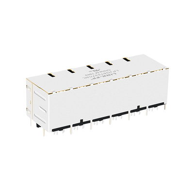 Соединители 12P8C основания-T RJ45 порта 10G JT5-2470NL 2x6 магнитные с СВЕТЛЫМИ ТРУБАМИ