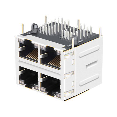 Порт Rj45 основания-T 2x2 JT5-2210NL 10G поднимает JT5-2210NL домкратом 12p8c THT с СИД