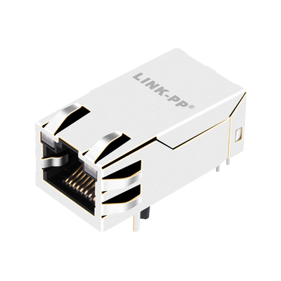 Соединитель порта RJ45 JXT7-1140NL 10GBASE-T 4PAIR PoE 100W 1X1 магнитный с приведенный