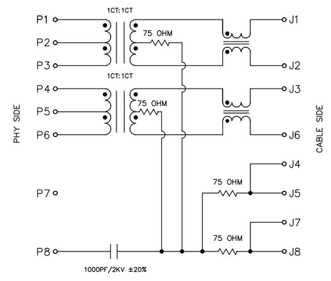 ВЕРТИКАЛЬ RJ45 Джек 8PIN порта JXD2 0Z14NL 100BASE-T одиночная НЕ не привела