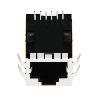 08B1-1X1T-06-F 100 порт RJ45 магнитный Джек основания-T 1x1 нашивает вверх без LPJ2011CNL приведенного